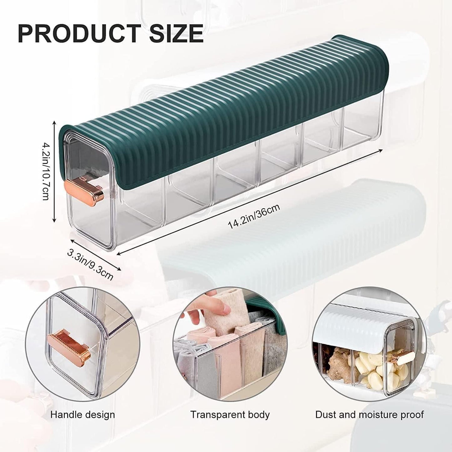 Clear Wall Mounted Storage Organizer