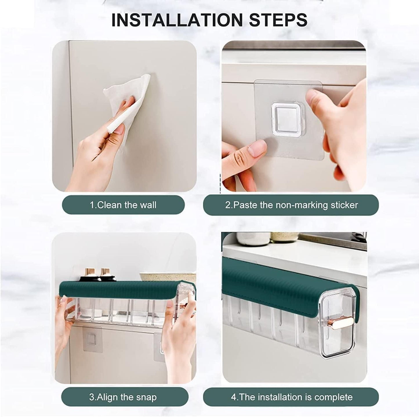 Clear Wall Mounted Storage Organizer